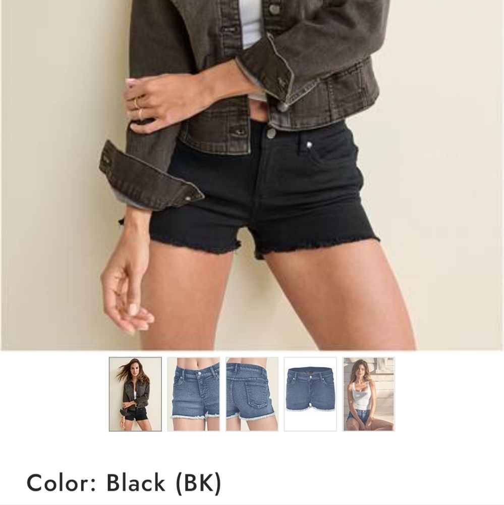 VENUS Black Cut Off Shorts Size 10